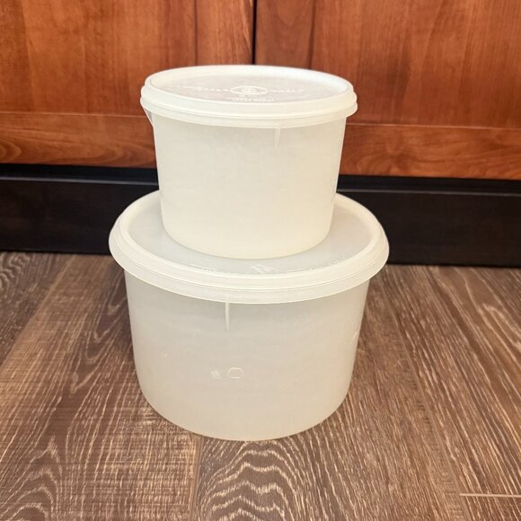 Vintage Tupperware Handolier Canisters – Set of 2 - Picture 1 of 16